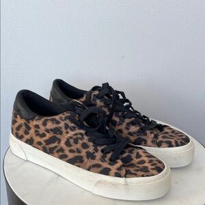 Zara Leopard Print Sneakers 38